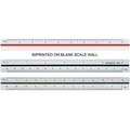 Triangular Civil Engineering Ruler / High Impact Styrene (6")